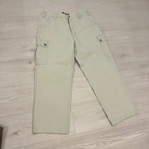 Timberland Performance Cargo‎ Pants Khaki Mens Size 34 Cotton Utility Workwear